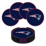 Rico Industries NFL Football New England Patriots Classic Favorites: PVC Coaster Set (4-Pack)