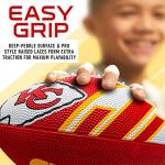Franklin Sports NFL Kansas City Chiefs Football - Youth Football - Mini 8.5" Rubber Ball - Perfect for Kids - Team Logos and Colors