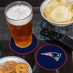 Rico Industries NFL Football New England Patriots Classic Favorites: PVC Coaster Set (4-Pack)