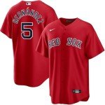 Nike Enrique Hernandez Boston Red Sox MLB Kids Youth 8-20 Red Alternate Player Jersey (US, Numeric, 14, 16, Regular, Red)