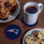 Rico Industries NFL Football New England Patriots Classic Favorites: PVC Coaster Set (4-Pack)
