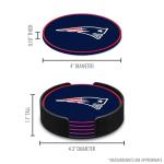 Rico Industries NFL Football New England Patriots Classic Favorites: PVC Coaster Set (4-Pack)