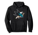 San Jose Sharks Icon Black Officially Licensed Pullover Hoodie