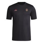 adidas Men's Atlanta United FC Local Stoic Short Sleeve Pre-game T-shirt, Black, XX-Large