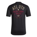 adidas Men's Atlanta United FC Local Stoic Short Sleeve Pre-game T-shirt, Black, XX-Large