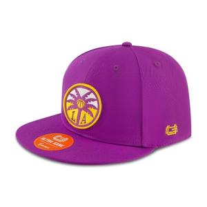 Ultra Game WNBA Official Adults Snap Back 3D Embroidered Baseball Cap Hat, Los Angeles Sparks, Team Color, One Size