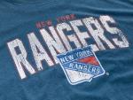 Calhoun NHL Surf & Skate Mens Vintage Style Distressed Heather Tone Rustic T-Shirt (New York Rangers, XX-Large)