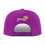 Ultra Game WNBA Official Adults Snap Back 3D Embroidered Baseball Cap Hat, Los Angeles Sparks, Team Color, One Size