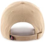 47 Brand MLB Khaki Primary Logo Clean Up Adjustable Strap Baseball Dad Hat Cap, Adult One Size Fits All - Arizona Diamondbacks - Khaki