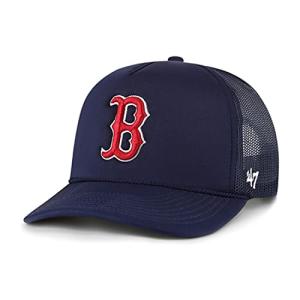 47 MLB Unisex-Adult Foam Mesh Trucker Snapback Adjustable Hat Cap (Boston Red Sox)