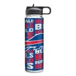 Rico Industries NFL Football Buffalo Bills 22oz Stainless Steel Tumbler with Lid - Great For Coffee, Tea, Water or Cocktails