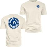 Tampa Bay Lightning NHL Officially Licensed T-Shirt Ringspun Front/Back Ivory Puck, Large