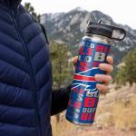 Rico Industries NFL Football Buffalo Bills 22oz Stainless Steel Tumbler with Lid - Great For Coffee, Tea, Water or Cocktails