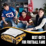 DKEAQZ City Gifts for Men Women, Football Gifts for Team Fans, Football Merchandise, Team Color Sport Style Blankets and Throws 60"x50"