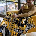 DKEAQZ City Gifts for Men Women, Football Gifts for Team Fans, Football Merchandise, Team Color Sport Style Blankets and Throws 60"x50"
