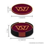 Rico Industries NFL Football Washington Commanders Classic Favorites: PVC Coaster Set (4-Pack)