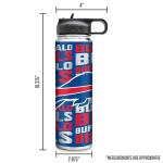 Rico Industries NFL Football Buffalo Bills 22oz Stainless Steel Tumbler with Lid - Great For Coffee, Tea, Water or Cocktails