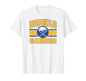 Buffalo Sabres Stripe White Officially Licensed T-Shirt