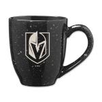 Rico Industries NHL Hockey Vegas Golden Knights Black 16 oz Team Color Laser Engraved Speckled Ceramic Coffee Mug