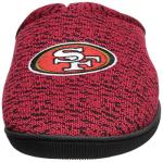 FOCO NFL San Francisco 49ers Men's Poly Knit Cup Sole Slipper, Team Color, Medium (9-10)