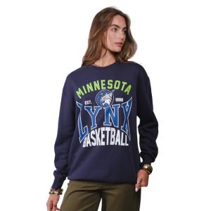 Ultra Game WNBA Official Unisex Super Soft Oversized Crewneck Sweatshirt, Minnesota Lynx, Sand, Small