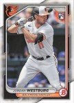 Baltimore Orioles 2024 Bowman 10 Card Team Set made by Topps with Adley Rutschman and Gunnar Henderson Plus Colton Cowser and Jordan Westburg Rookie Cards