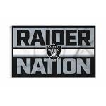 Rico Industries NFL Football Las Vegas Raiders Bold 3' x 5' Banner Flag Single Sided - Indoor or Outdoor - Home Décor