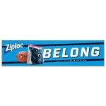 Ziploc Slider Storage Gallon Bag, Great for grab-and-go snacking, tailgating or homegating, 20 Count- NFL North Carolina Panthers