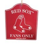 Officially Licensed MLB Wood Sign Fan Ornament (Boston Red Sox)