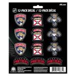 FANMATS 30799 NHL - Florida Panthers 12 Count Mini Decal Sticker Pack 5 x 6.25 in.- Great Gift for Sports Fans - Works On Hard Surfaces - for Homes, Cars, Trucks, SUVs.