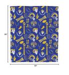 Pegasus Home Fashions Los Angeles Rams 50'' x 60'' Collage Icons Polar Fleece Blanket
