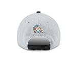 New Era MLB Miami Marlins The League Heather 9FORTY Adjustable Cap, One Size, Gray