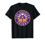 WNBA Los Angeles Sparks Logo T-Shirt, Men, Black, X-Large