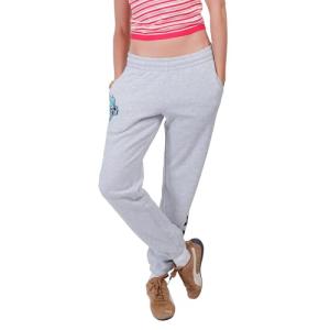 Ultra Game WNBA Official Womens Velvet Plush Jogger Sweatpants, New York Liberty, Heather Gray, Large