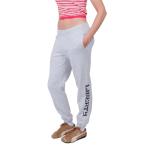 Ultra Game WNBA Official Womens Velvet Plush Jogger Sweatpants, New York Liberty, Heather Gray, Large