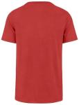 47 Brand MLB Men's Team Color Distressed Imprint Primary Logo Short Sleeve Baseball T-Shirt - Los Angeles Angels - Red - X-Large