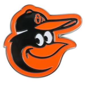 FANMATS 26512 Baltimore Orioles 3D Color Metal Emblem, Diecut Team Logo Auto Emblem