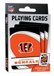 Masterpieces NFL Cincinnati Bengals Playing Cards, Officially Licensed Football Card Deck, Premium Team Collectible Cards for Game Night, Poker and Blackjack Play, Bengals Merch for Fans & Collectors