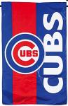 Chicago Cubs Premium 2-sided Garden Flag Banner, Embroidered Applique, 13x18 Inch, Display Stand Sold Seperately, Officially Licensed