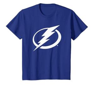 Tampa Bay Lightning Icon Officially Licensed T-Shirt, Youth, Royal Blue, Medium