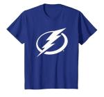 Tampa Bay Lightning Icon Officially Licensed T-Shirt, Youth, Royal Blue, Medium