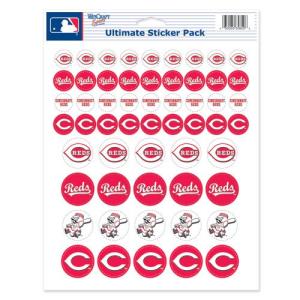MLB Cincinnati Reds Vinyl Sticker Sheet, 8.5" x 11"