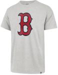 47 Brand MLB Men's Team Color Distressed Imprint Primary Logo Short Sleeve Baseball T-Shirt - Boston Red Sox - Gray - X-Large