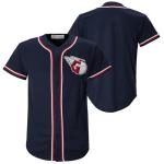 Outerstuff Cleveland Guardians MLB Kids Youth 4-18 Navy Primary Logo Team Color Home Baseball Fashion Jersey- Large 10/12
