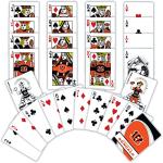Masterpieces NFL Cincinnati Bengals Playing Cards, Officially Licensed Football Card Deck, Premium Team Collectible Cards for Game Night, Poker and Blackjack Play, Bengals Merch for Fans & Collectors