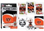 Masterpieces NFL Cincinnati Bengals Playing Cards, Officially Licensed Football Card Deck, Premium Team Collectible Cards for Game Night, Poker and Blackjack Play, Bengals Merch for Fans & Collectors