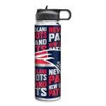 Rico Industries NFL Football New England Patriots 22oz Stainless Steel Tumbler with Lid - Great For Coffee, Tea, Water or Cocktails