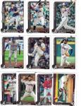 Atlanta Braves 2025 Topps Complete Mint Hand Collated 25 Card Team Set Featuring Ozzie Albies Ronald Ocuna and Matt Olson with 4 Rookie Cards including Spencer Schwellenbach Plus