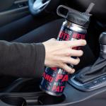 Rico Industries NFL Football New England Patriots 22oz Stainless Steel Tumbler with Lid - Great For Coffee, Tea, Water or Cocktails
