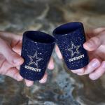 Rico Industries NFL Football Dallas Cowboys 2oz Ceramic Shot Glass for Fans, Laser Engraved In Team Color Single Shot Glass